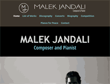 Tablet Screenshot of malekjandali.com